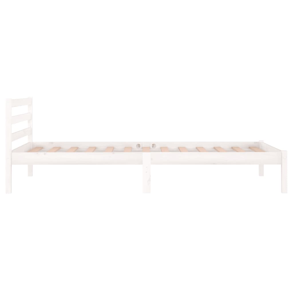 Sengeramme heltre furu 90x200 cm hvit