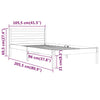 Sengeramme heltre furu 100x200 cm