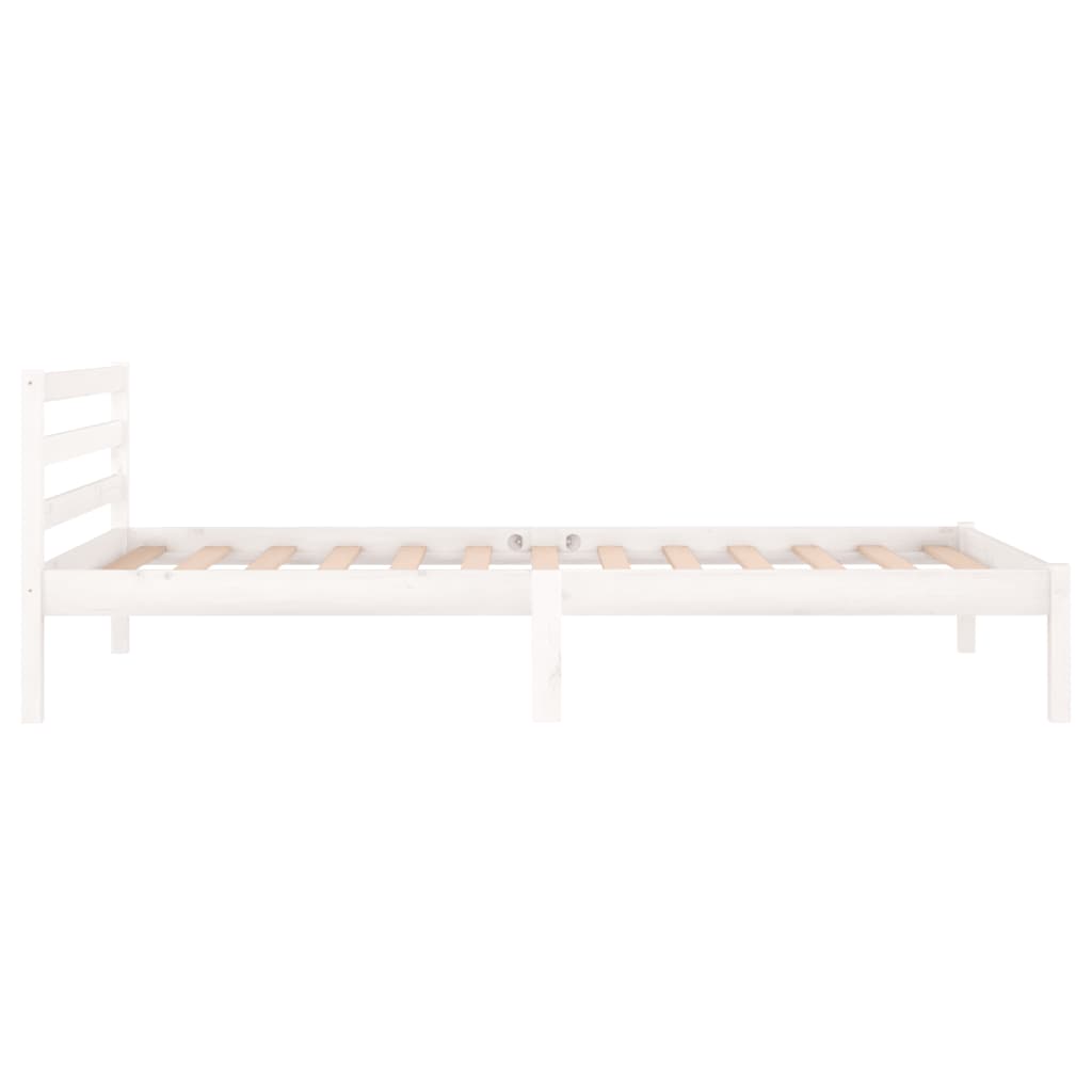 Sengeramme heltre furu 100x200 cm hvit
