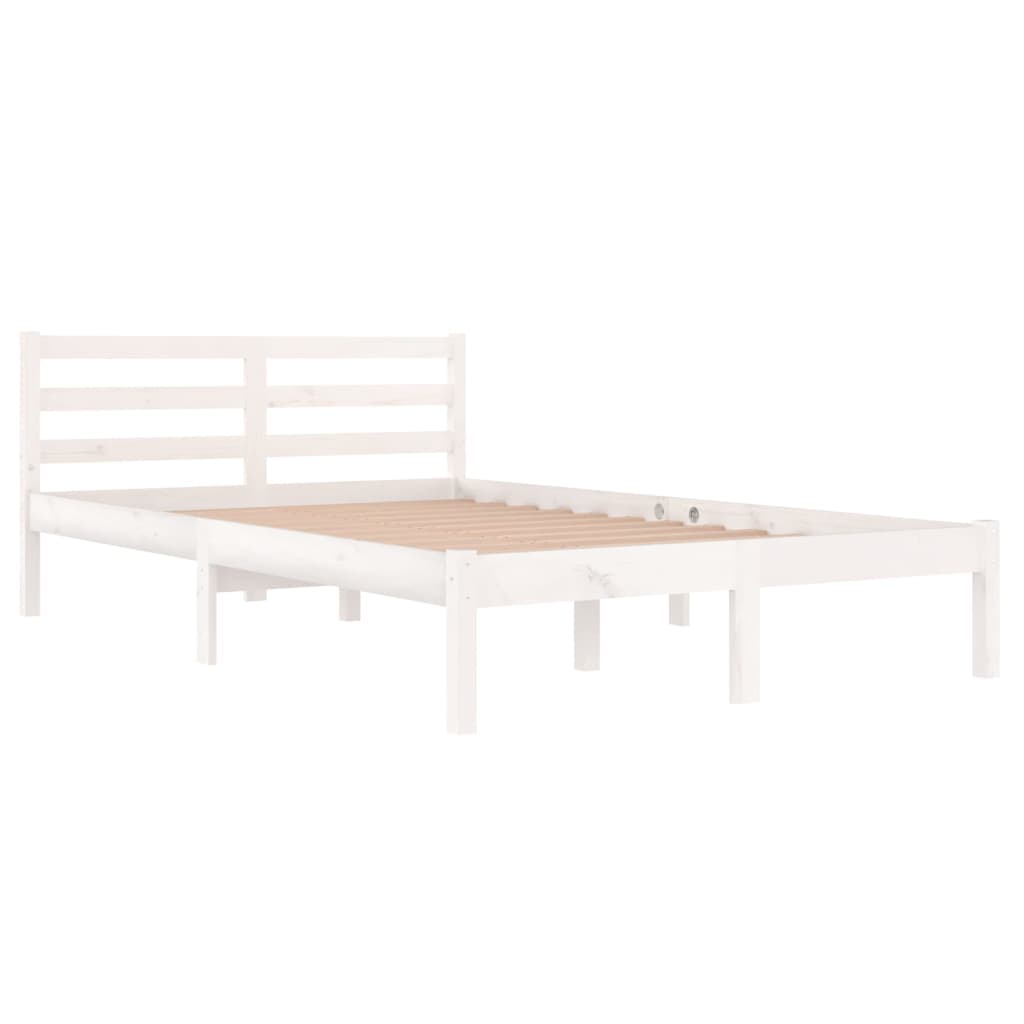 Sengeramme heltre furu 120x200 cm hvit
