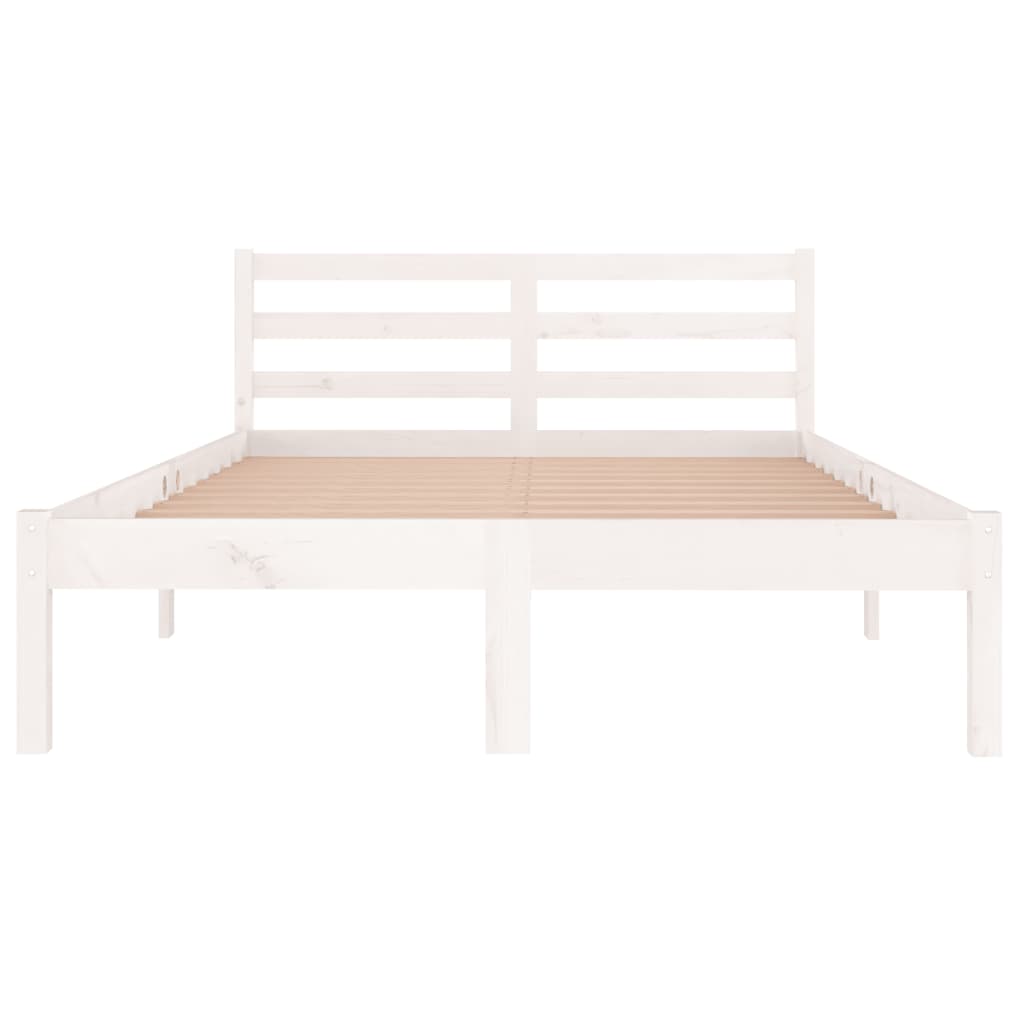 Sengeramme heltre furu 120x200 cm hvit