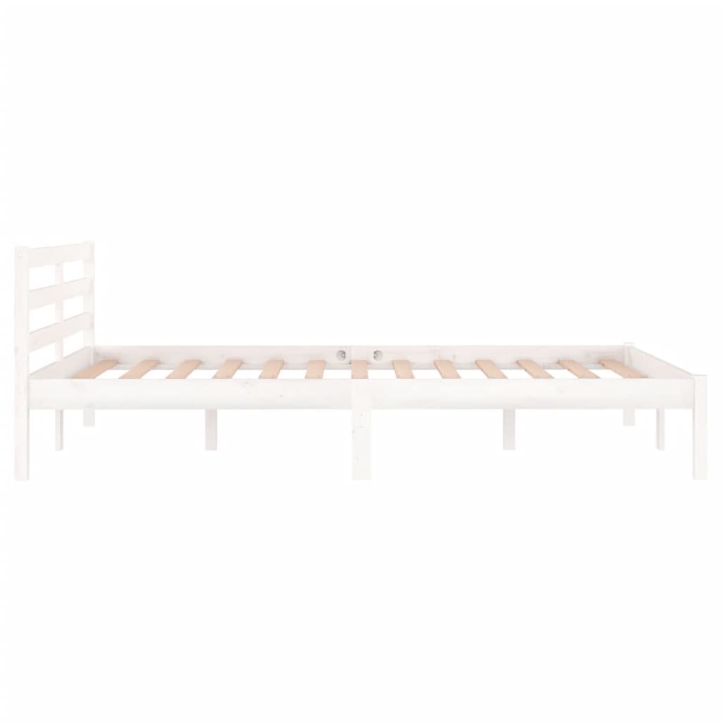 Sengeramme heltre furu 120x200 cm hvit
