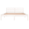 Sengeramme heltre furu 140x200 cm hvit
