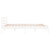 Sengeramme heltre furu 140x200 cm hvit