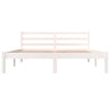 Sengeramme heltre furu 150x200 cm hvit King Size