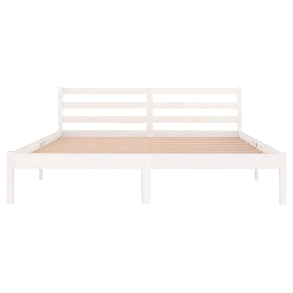 Sengeramme heltre furu 160x200 cm hvit