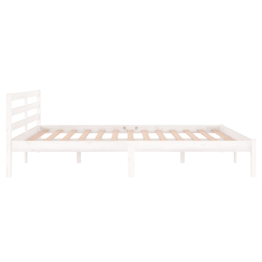 Sengeramme heltre furu 160x200 cm hvit