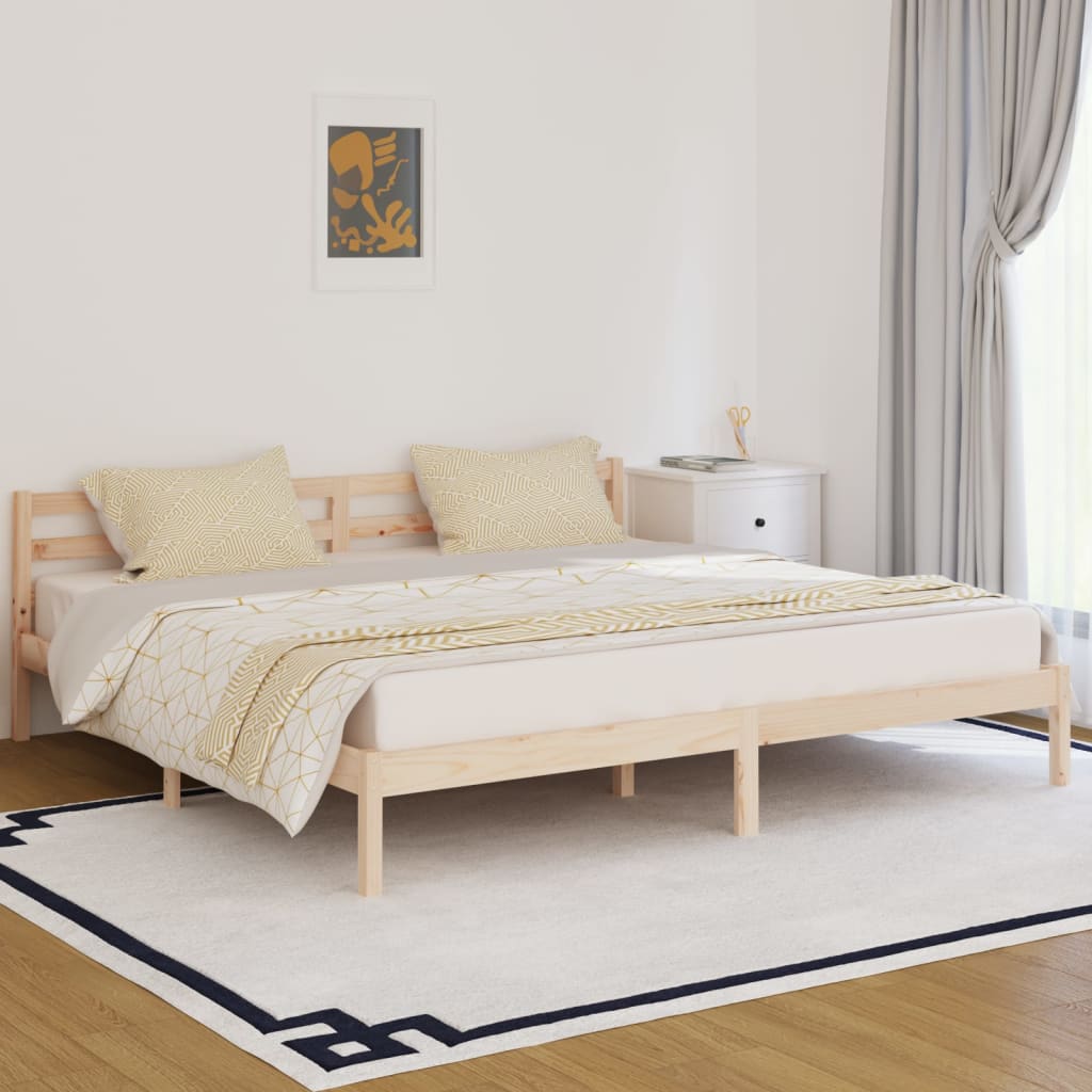 Sengeramme heltre furu 200x200 cm
