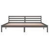 Sengeramme heltre furu 200x200 cm grå