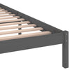 Sengeramme heltre furu 200x200 cm grå