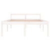 Sengeramme hvit 135x190 cm heltre furu