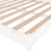 Sengeramme hvit 135x190 cm heltre furu