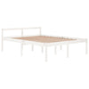 Seniorseng hvit 150x200 cm heltre furu