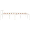 Seniorseng hvit 150x200 cm heltre furu