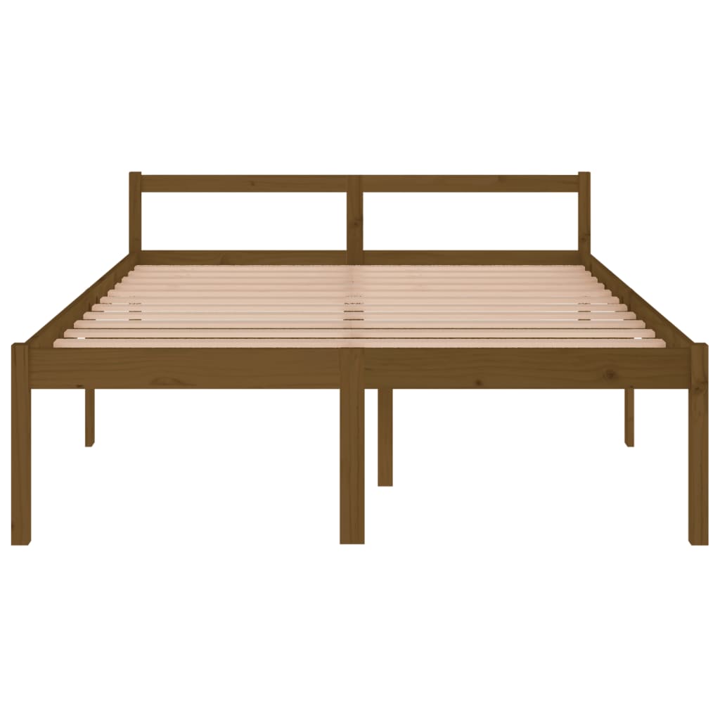 Seniorseng honningbrun 150x200 cm heltre furu