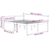 Seniorseng honningbrun 150x200 cm heltre furu