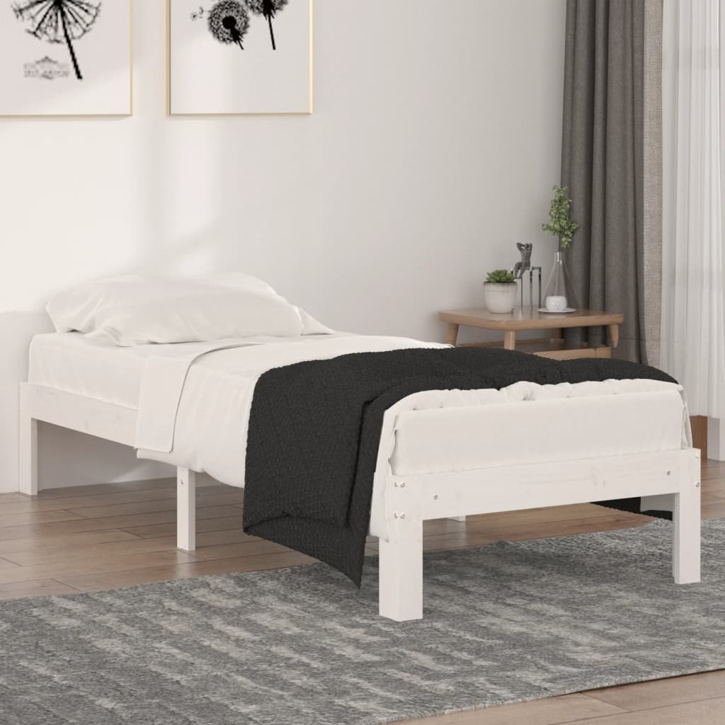 Sengeramme hvit heltre 75x190 cm Small Single