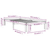 Sengeramme heltre furu 90x190 cm Single