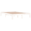 Sengeramme hvit heltre 135x190 cm Double