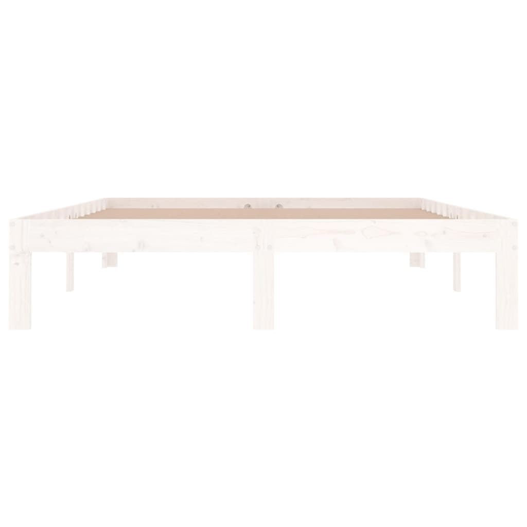 Sengeramme hvit heltre 135x190 cm Double