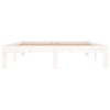 Sengeramme hvit heltre 135x190 cm Double