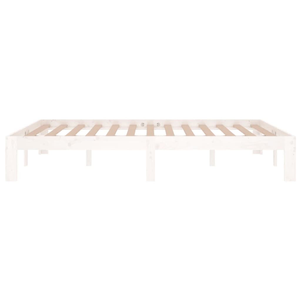 Sengeramme hvit heltre 135x190 cm Double