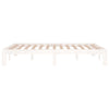 Sengeramme hvit heltre 135x190 cm Double