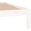 Sengeramme hvit heltre 135x190 cm Double