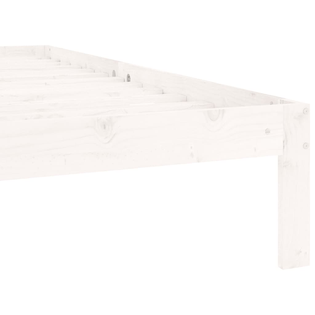 Sengeramme hvit heltre furu 90x200 cm