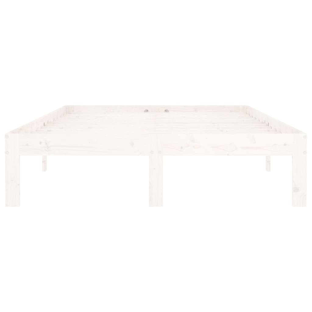 Sengeramme hvit heltre furu 120x200 cm