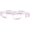 Sengeramme heltre furu 140x200 cm