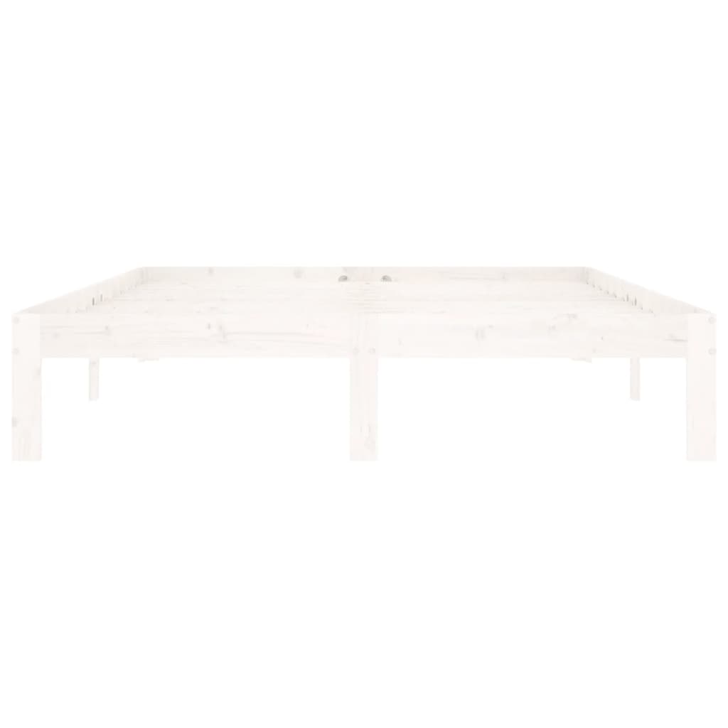 Sengeramme hvit heltre furu 140x200 cm