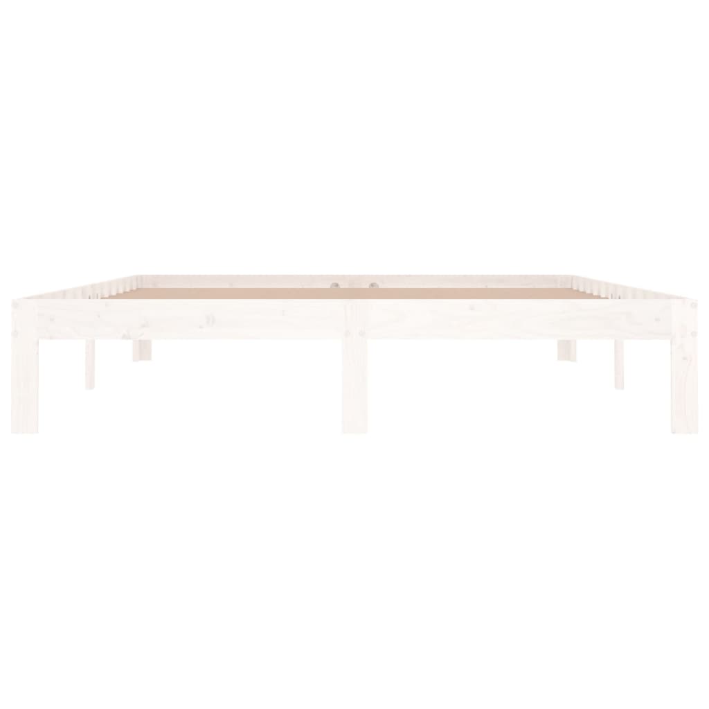 Sengeramme hvit heltre 150x200 cm King Size
