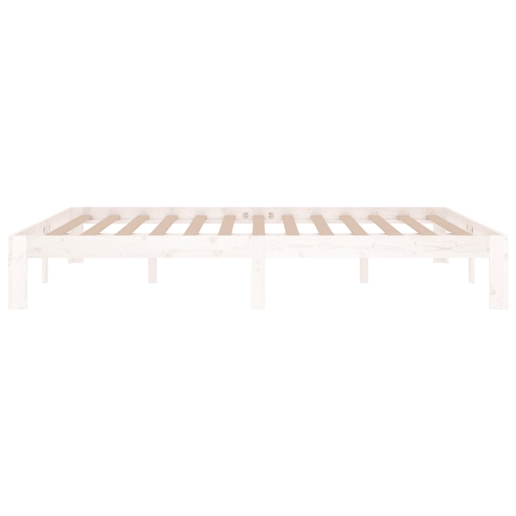 Sengeramme hvit heltre 150x200 cm King Size