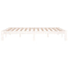 Sengeramme hvit heltre 150x200 cm King Size