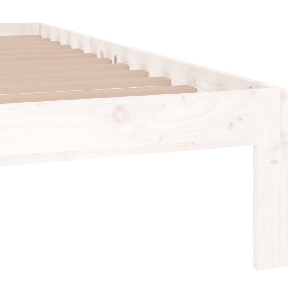 Sengeramme hvit heltre 150x200 cm King Size