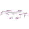 Sengeramme heltre furu 160x200 cm