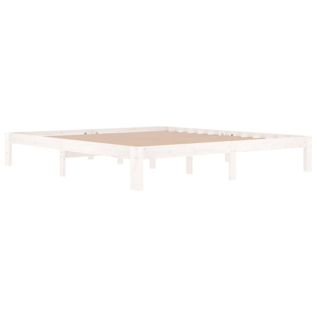 Sengeramme hvit heltre 180x200 cm Super King