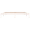 Sengeramme hvit heltre 180x200 cm Super King