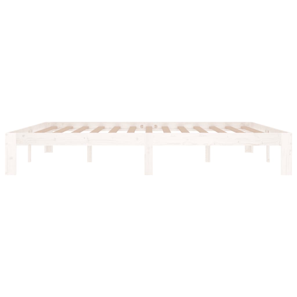 Sengeramme hvit heltre 180x200 cm Super King