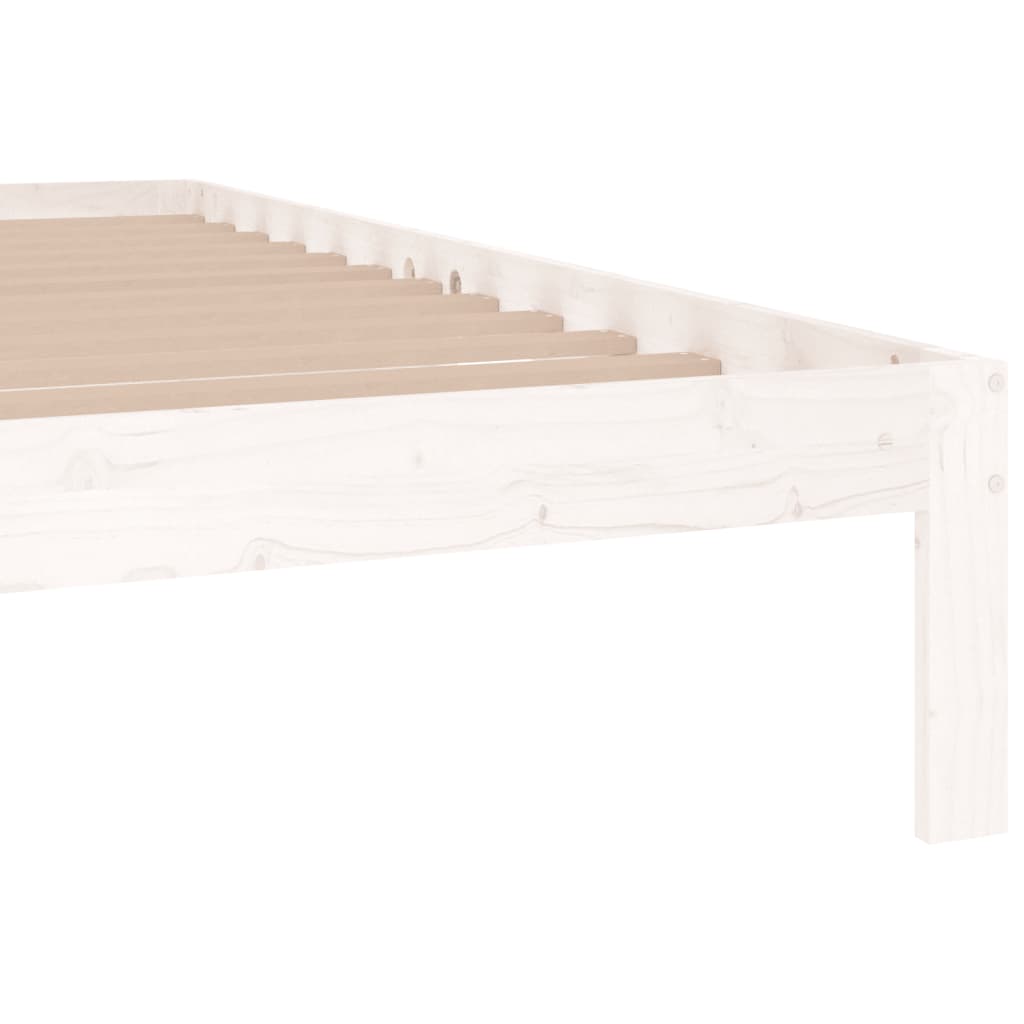Sengeramme hvit heltre 180x200 cm Super King