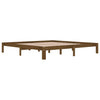 Sengeramme honningbrun heltre furu 200x200 cm