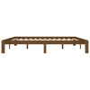 Sengeramme honningbrun heltre furu 200x200 cm