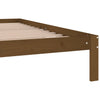 Sengeramme honningbrun heltre furu 200x200 cm