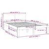 Sengeramme heltre 120x190 cm Small Double