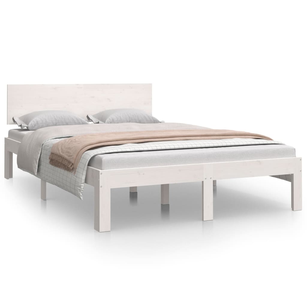 Sengeramme hvit heltre 120x190 cm Small Double