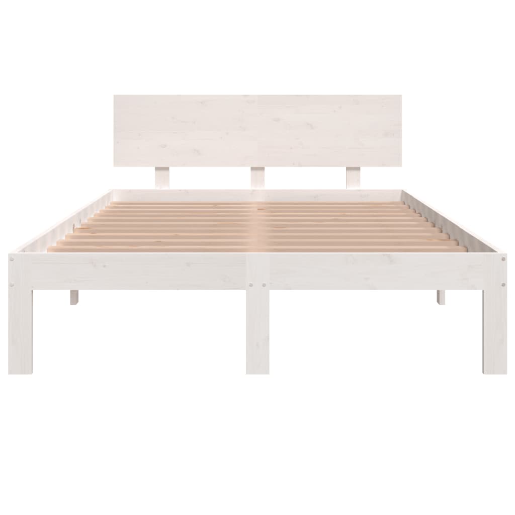 Sengeramme hvit heltre 120x190 cm Small Double