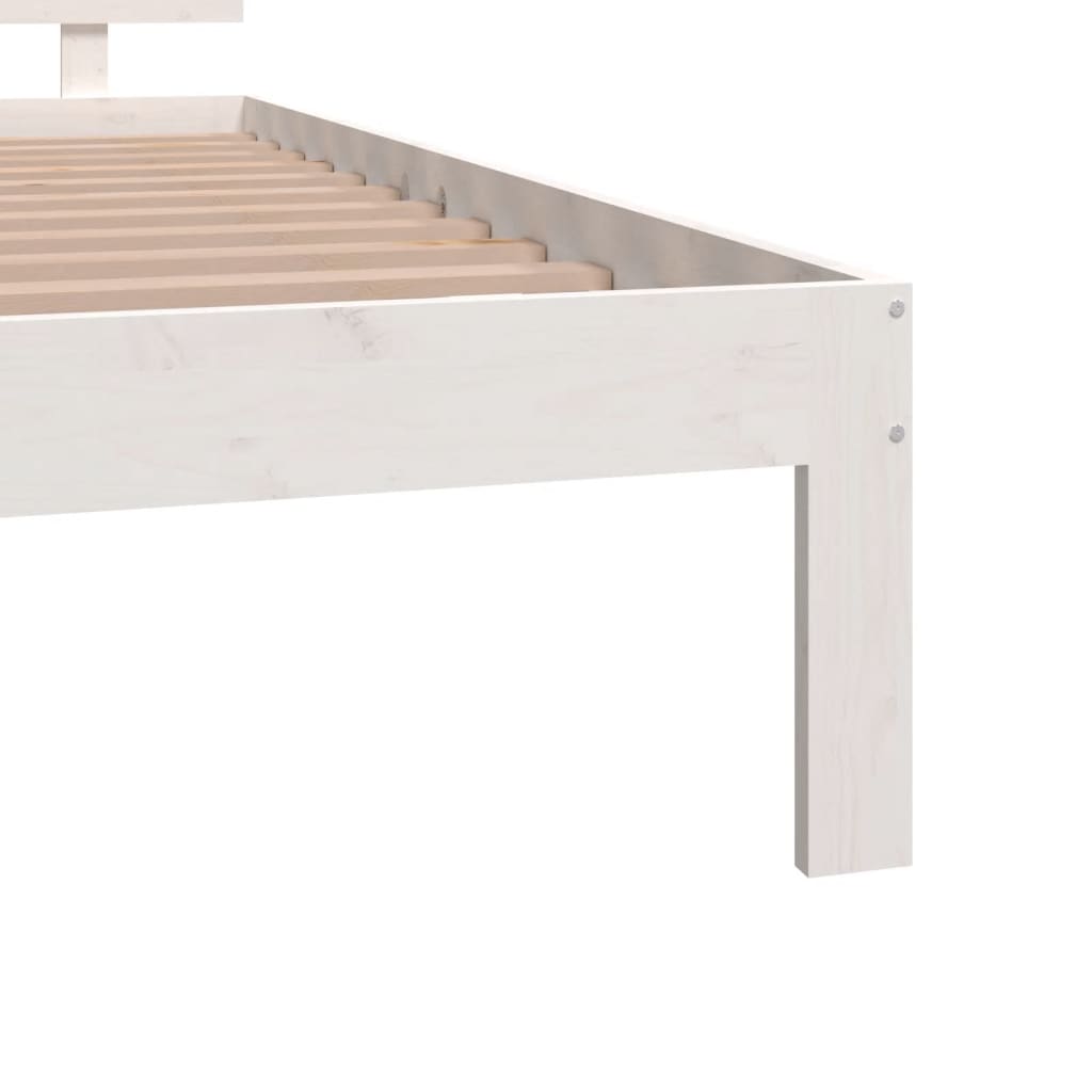 Sengeramme hvit heltre 120x190 cm Small Double