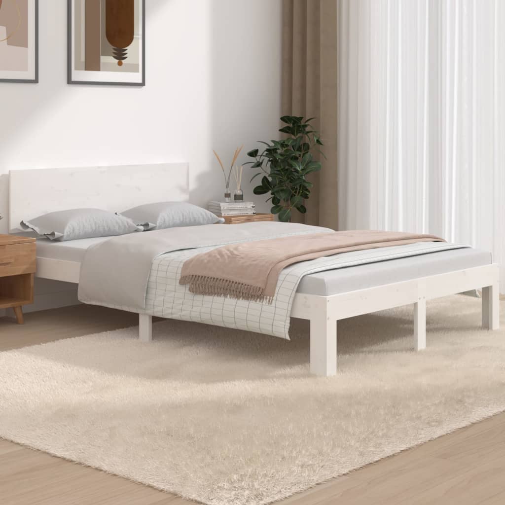 Sengeramme hvit heltre 120x190 cm Small Double