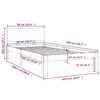 Sengeramme heltre furu 90x200 cm
